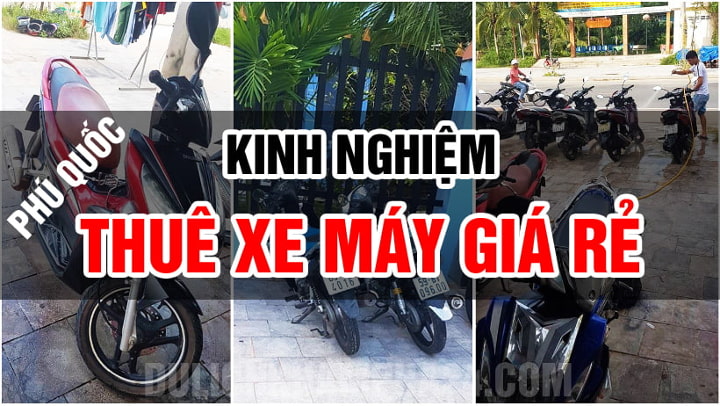 chia sẻ kinh nghiệm thuê xe máy Phú Quốc