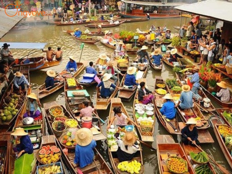 Kinh Tế - Xã Hội Chợ nổi truyền thống Taling Chan
